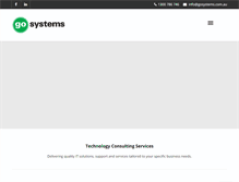 Tablet Screenshot of gosystems.com.au